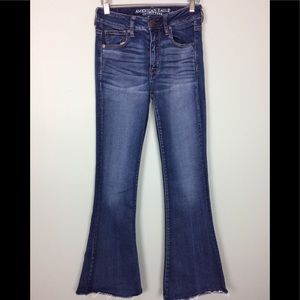American Eagle HiRise Slim Flare Denim Jeans